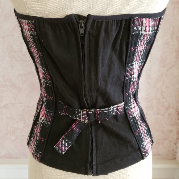 Vintage Tripp NYC Plaid Corset Vest XS - Picture 8 of 11